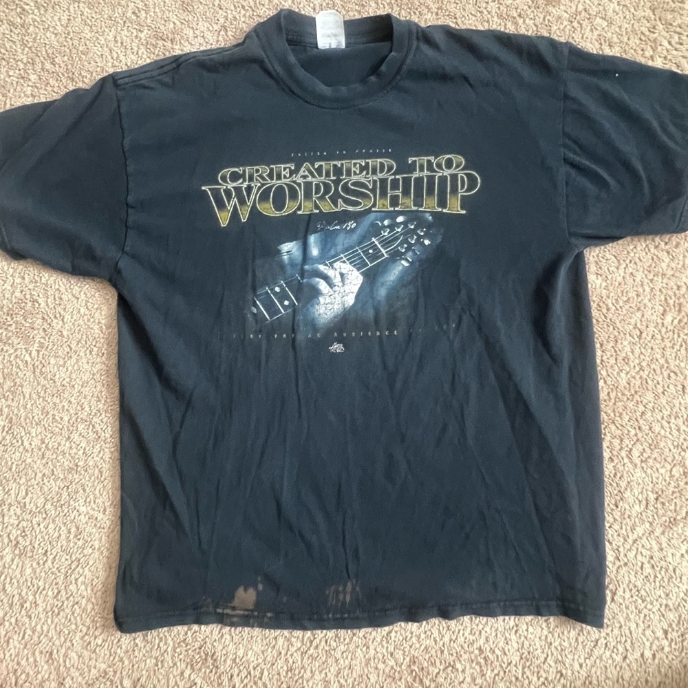 Vintage Created to Worship Tee